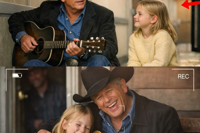 George Strait helped the blind girl with a song—unaware of who was LISTENING behind the door.