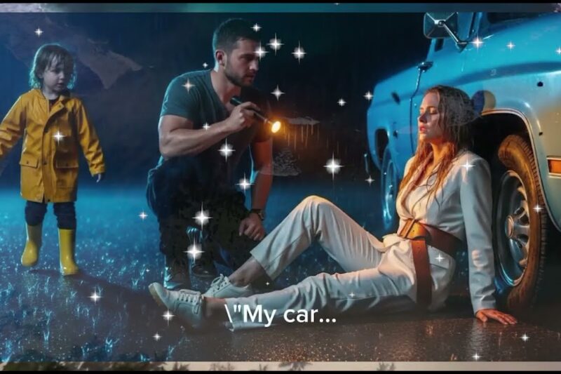 “Can I Sleep in Your Car ” The Female CEO Whispered—The Single Dad Mechanic Froze in Shock…
