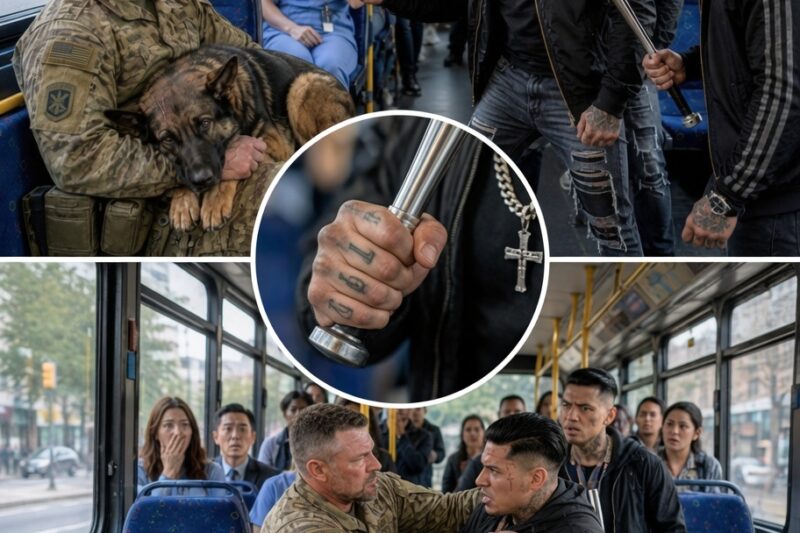 Gangsters Bullied a Quiet Man and His German Shepherd in a Bus — Unaware That He Was a Navy SEAL