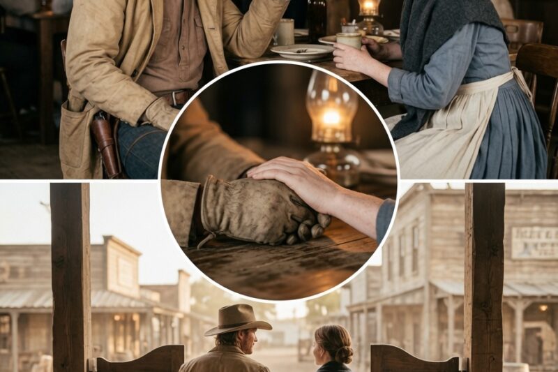 She Was Sitting Alone at the Church Supper — The Cowboy Said, “Save Me a Seat at Your Table”