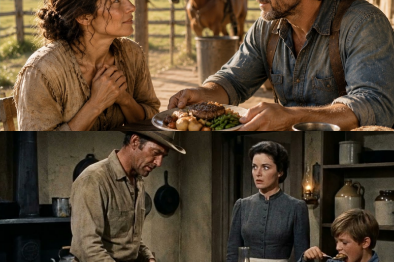 “Could I Have the Scraps?”, She Asked — The Rancher Served Her a Feast Instead