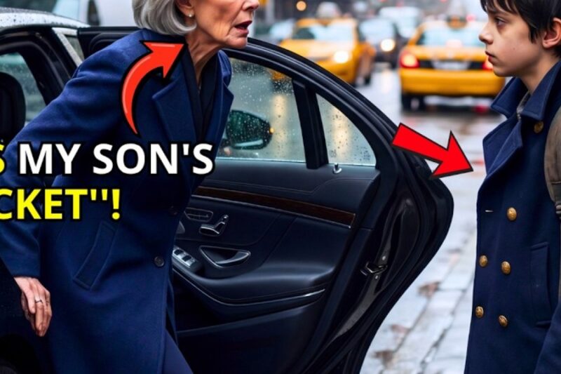An Elderly Billionaire CEO Froze After Seeing Her Dead Son’s Jacket On A Homeless Boy
