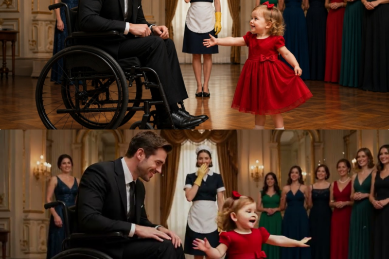 A Paralyzed Millionaire Was Rejected… Until the Cleaning Lady’s Daughter Asked Him to Dance.