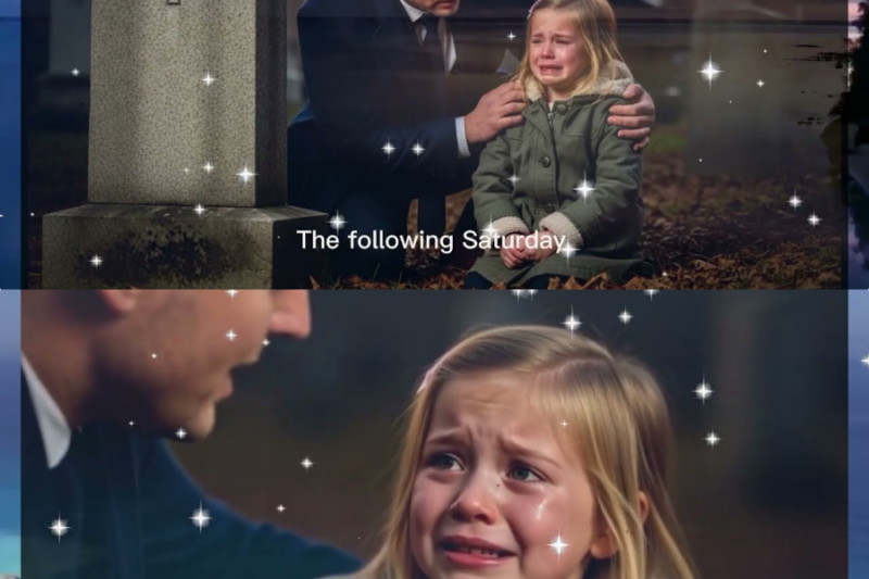 Billionaire finds a poor girl crying at his son’s grave her words make him collapse in tears