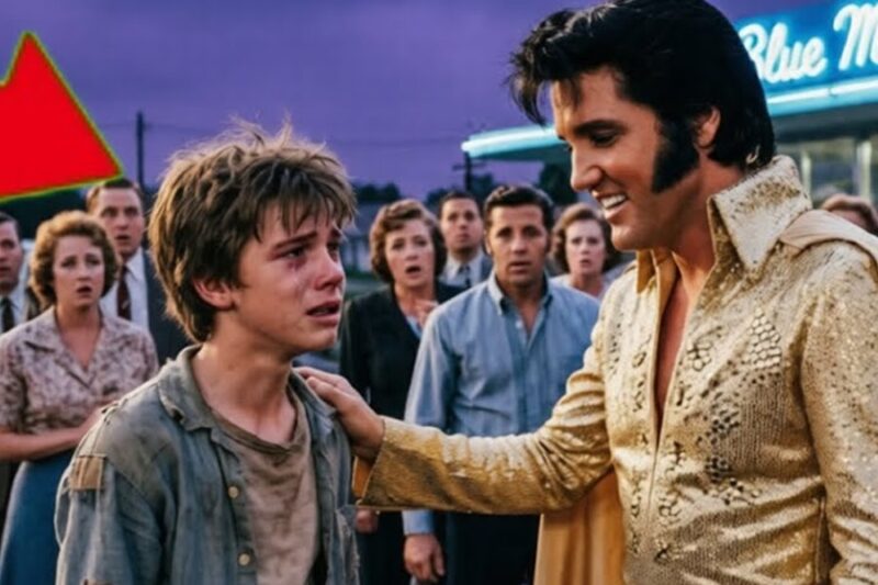 Elvis Met a Poor Teen Outside a Diner — What He Did Next Left the Crowd Speechless. D