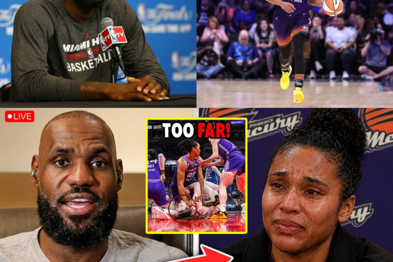 “The Most Cowardly Act in Decades”: LeBron James Issues Furious Ultimatum to the WNBA Following Alyssa Thomas’s Brutal Blindside Attack on Caitlin Clark
