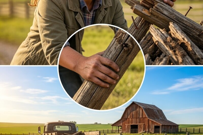 Everyone Laughed When a Girl Collected Their Broken Fence Posts… Until They Visited Her Farm