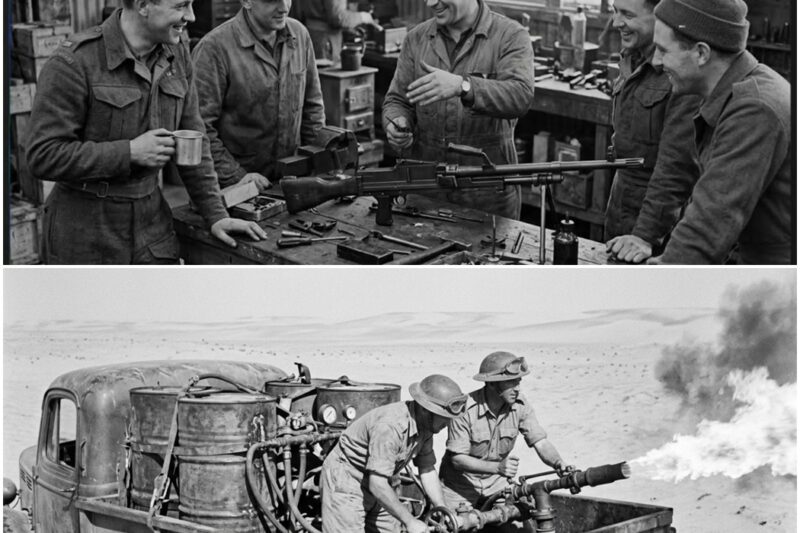 A Desert Rat Mechanic Built a Homemade Flamethrower From Spare Parts — The Weapon Actually Worked D